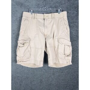 VTG Polo Ralph Lauren Cargo Shorts Mens 36 Beige Utility Casual